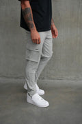 Slim Leg Cargo Pants - Grey