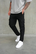 Slim Leg Cargo Pants - Black