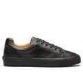 Classic Leather Low-Top Trainer – Black