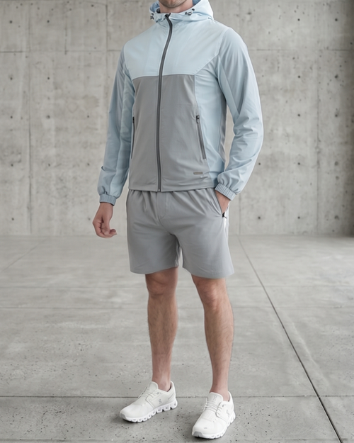 Active Colour Block Short in Blue