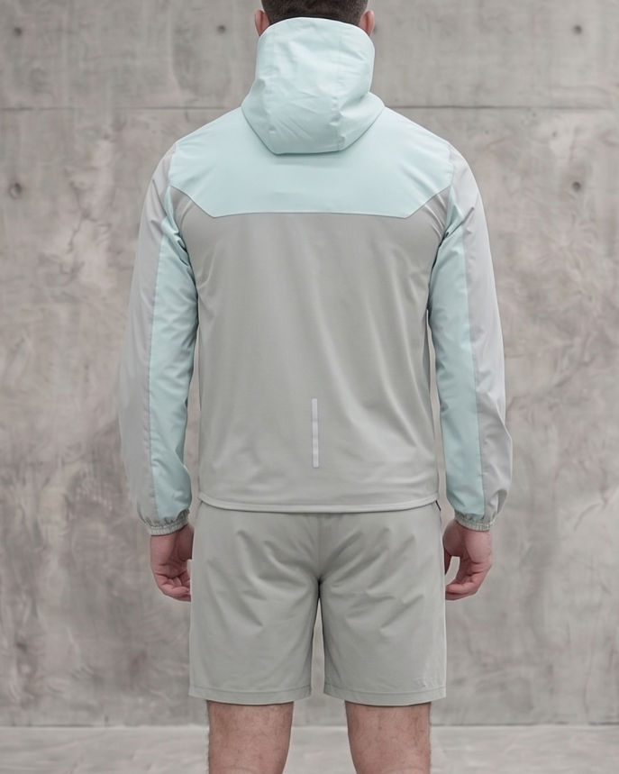 Active Colour Block Jacket in Blue