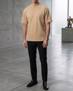 300GSM Heavy-Duty T-Shirt in Beige