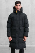 Clarence Longline Quilted Jacket in Black