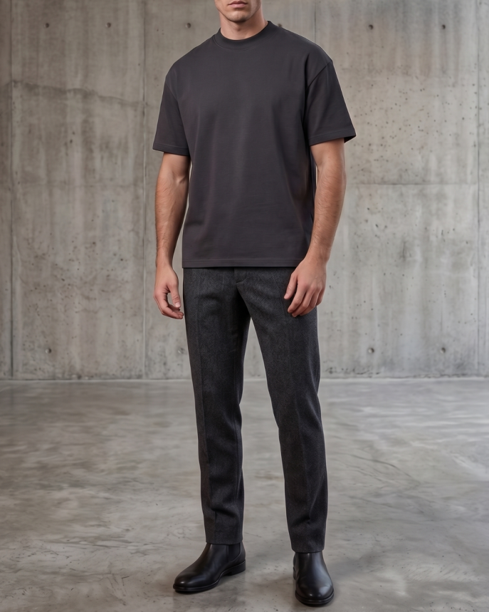 300GSM Heavy-Duty T-Shirt in Grey