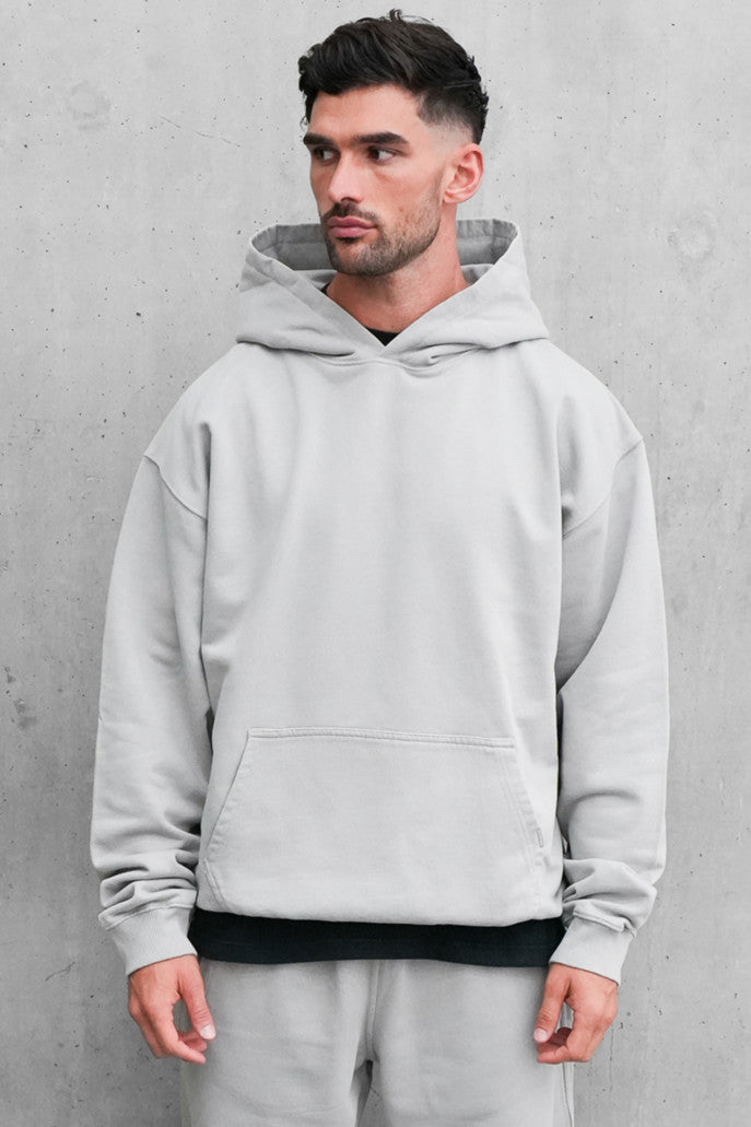 Sustainable Loopback Organic Cotton Hoodie - Grey
