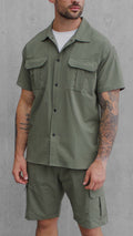 Cargo utility co-ord set in Khaki