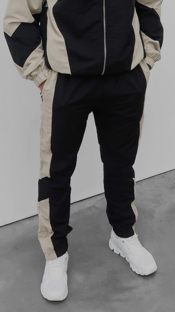 Premium Lined Two-Tone Nylon Bottom in Black-Cream